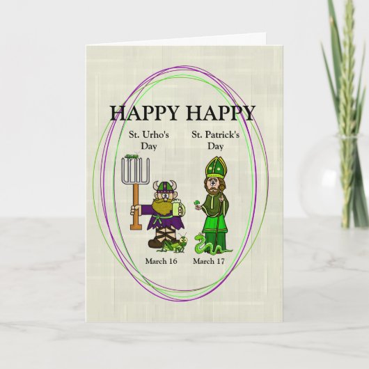 Carte St. Urho et St. Patrick Together (Devant)