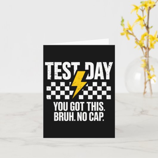 Carte Staar State Test Day Motivation Vous Avez Ce Br (Fleur jaune)
