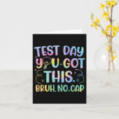 Carte Staar State Test Day Motivation Vous Avez Ce Br (Fleur jaune)