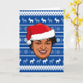 Carte STACEY ABRAMS Noël (Fleur jaune)