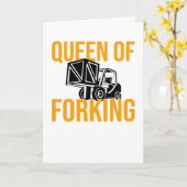 Carte Stacker Driver Forklift Driver Stacker Dit : (Fleur jaune)