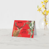 Carte Stade sur Yule rouge (Fleur jaune)