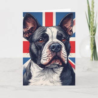Carte Staffordshire Bull Terrier Royaume-Uni