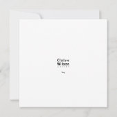 Carte Stag Card (Dos)