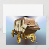 Carte Stagecoach 1860 - Denver Gold Rush (Devant / Derrière)