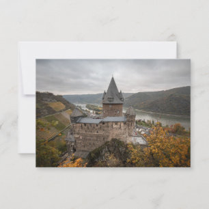Carte Stahleck Castle Bacharach Allemagne