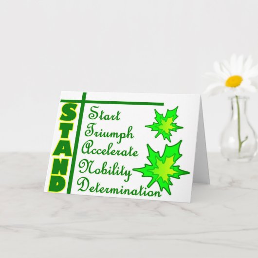Carte STAND, collection (Petite plante)