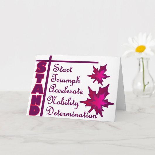 Carte STAND, collection (Petite plante)