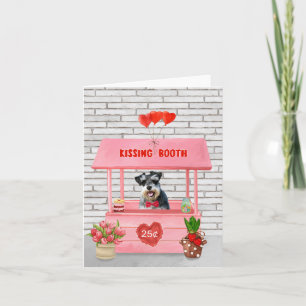 Carte Stand de baisers de la Saint-Valentin pour chien S