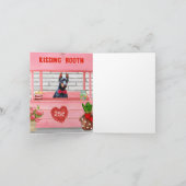 Carte Stand de baisers pour chien Doberman pour la Saint (Intérieur)