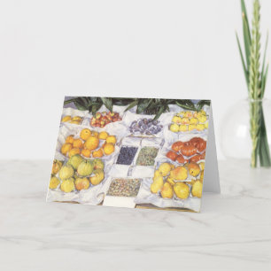 Carte Stand de fruits de Gustave Caillebotte, Art Vintag