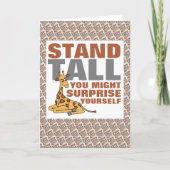 Carte Stand Tall, Giraffe (Devant)