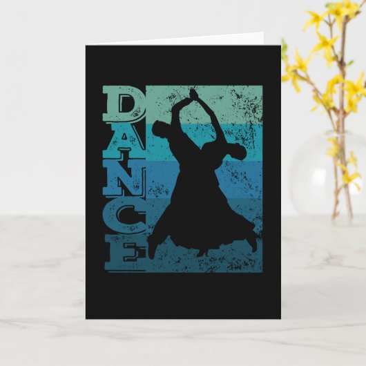 Carte Standard Dance Dancing Couple Quickstep (Fleur jaune)