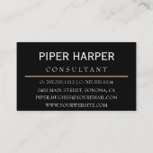 Carte standard professionnelle minimaliste monogra (Dos)