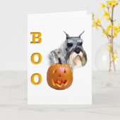 Carte Standard Schnauzer Boo (Fleur jaune)