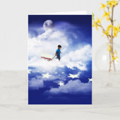 Carte Star Boy avec Little Red Wagon (Fleur jaune)