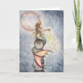 Carte Star Filled Sky Mermaid Greeting Card (Devant)