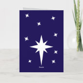 Carte Star of Bethlehem personalized Christmas (Dos)