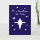 Carte Star of Bethlehem personalized Christmas (Devant)