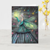 Carte Star Showers Celestial Fairy Imaginaire Art (Fleur jaune)