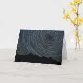 Carte Star Trails Around Polaris | Col d'Ingall (Fleur jaune)