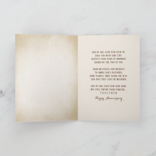 Carte Starfish 74th Anniversary (Intérieur)