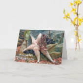 Carte Starfish Humour pour la pensée de vous (Fleur jaune)