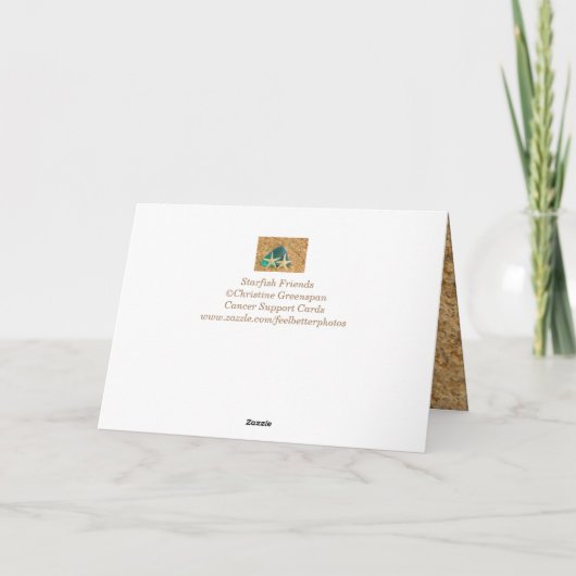 Carte Starfish Nature Cancer Support (Dos)