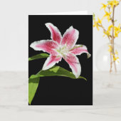 Carte Stargazer Lily (Fleur jaune)