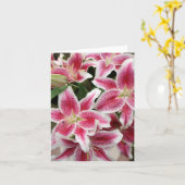 Carte Stargazer Lily Note - Vide (Fleur jaune)