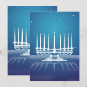 Carte Starlit Menorah II (Devant / Derrière)
