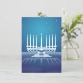 Carte Starlit Menorah II (Debout devant)