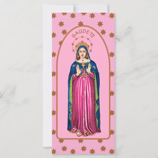Carte Starry Advent Gaudete Madonna Flat Card (Devant)