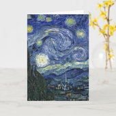 Carte Starry Night by Van Gogh (Fleur jaune)