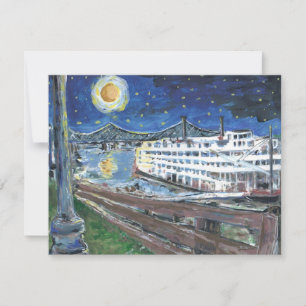 Carte Starry Night Mississippi Queen