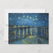 Carte Starry Night Over the Rhone (1888) Vincent van Gog (Devant)