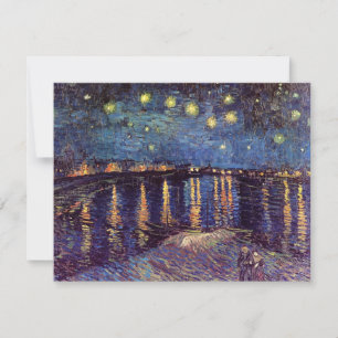 Carte Starry Night Over the Rhone par Vincent van Gogh