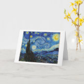 Carte Starry Night, Vincent van Gogh (Fleur jaune)