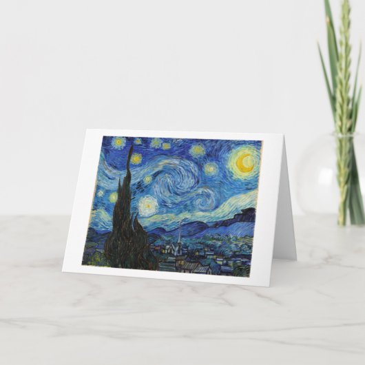 Carte Starry Night, Vincent van Gogh (Devant)