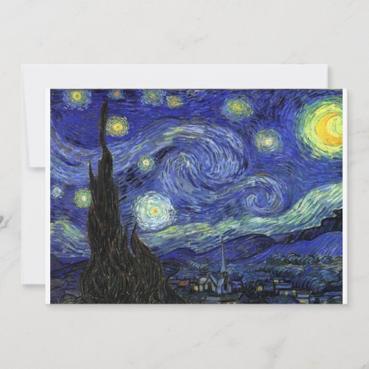 Carte Starry Night, Vincent van Gogh (Devant)