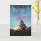 Carte Starry Sky (Fleur jaune)