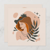 Carte Stars Boho Woman (Devant / Derrière)