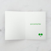 Carte Stars de trèfle de la Saint Patrick (cadre photo) (Intérieur)