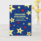 Carte Stars Grandgirl Félicitations Diplôme (Fleur jaune)