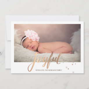 Carte Stars Joyful Baby Photo