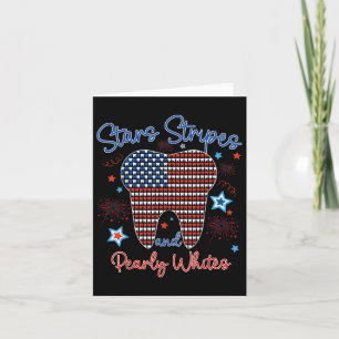 Carte Stars Stripes Et Pearly Whites Dentiste Dentaire 4