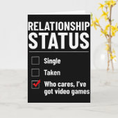 Carte Stat de relation Célibataire En couple Jeux vidéo (Fleur jaune)
