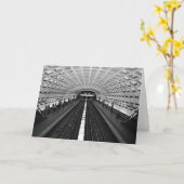 Carte Station de métro Washington Regard sur les rails (Fleur jaune)