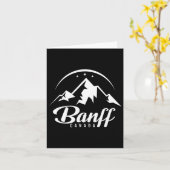Carte Station de ski de Banff Canada Ski Snowboard (Fleur jaune)