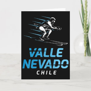 Carte Station de ski de Valle Nevado Chili Ski rétro